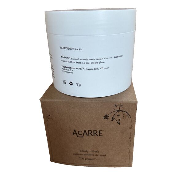 Acarre Beauty Refresh Multi-Use Bioactive Clay Mask Powder Purifying 7 oz/200 gr - Picture 2 of 5